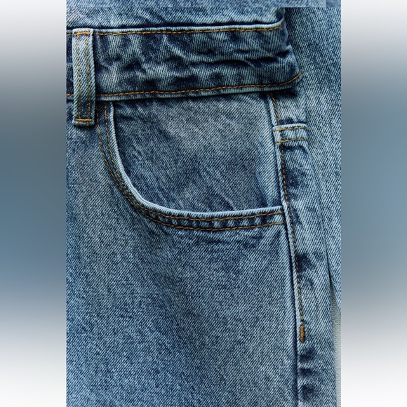 BNWT ZARA Z1975 LONG SLEEVE DENIM JUMPSUIT MID-BLUE LONG SLEEVES SMALL - Picture 8 of 8